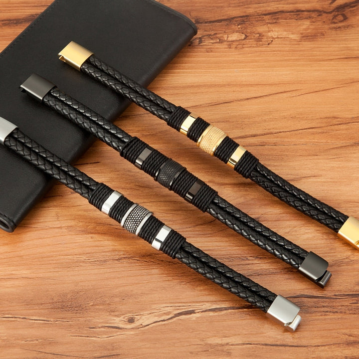 Universal men bracelet in vevd with magnet lock
