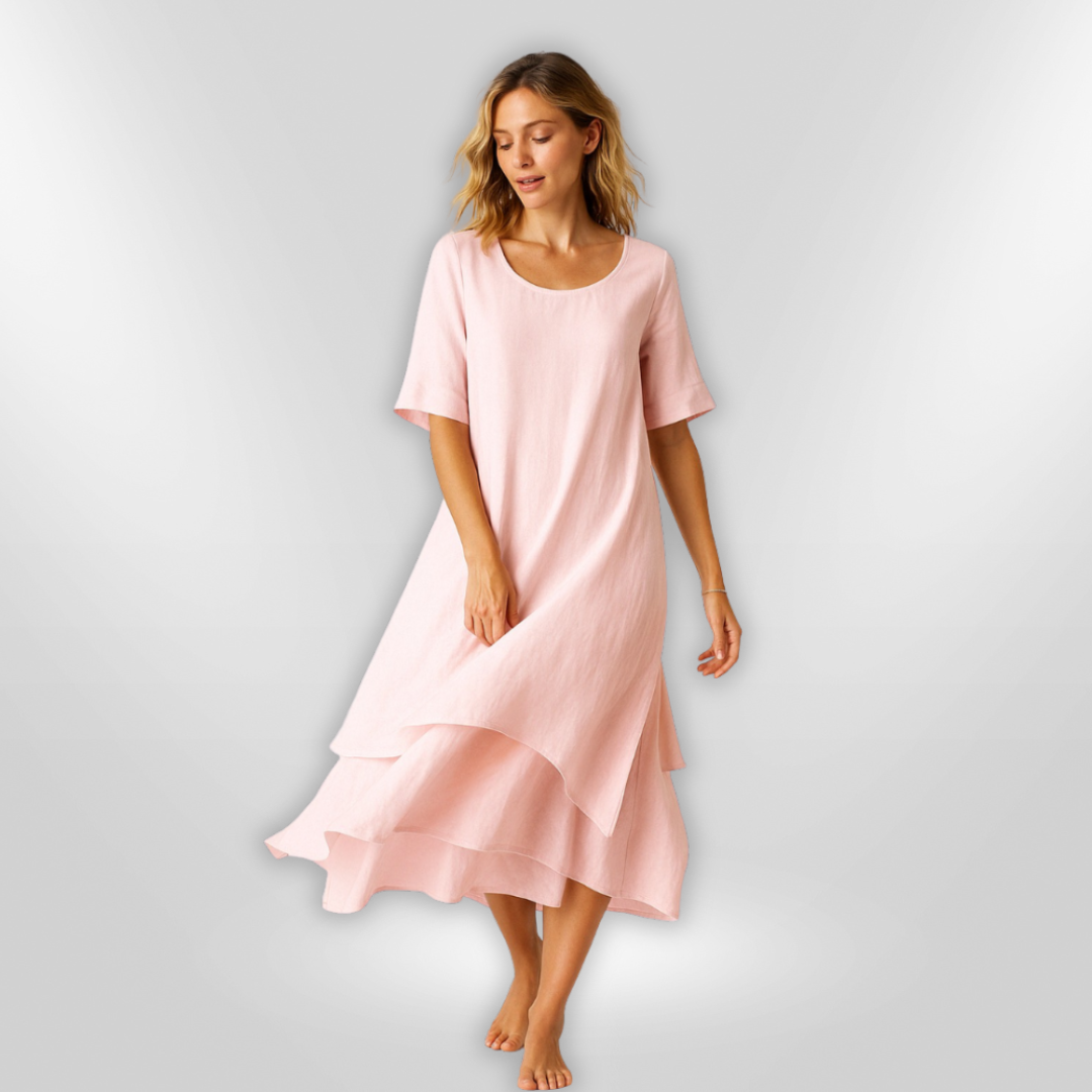 Elegant Woman Robe in Lightweight Cotton for Maximum comfort