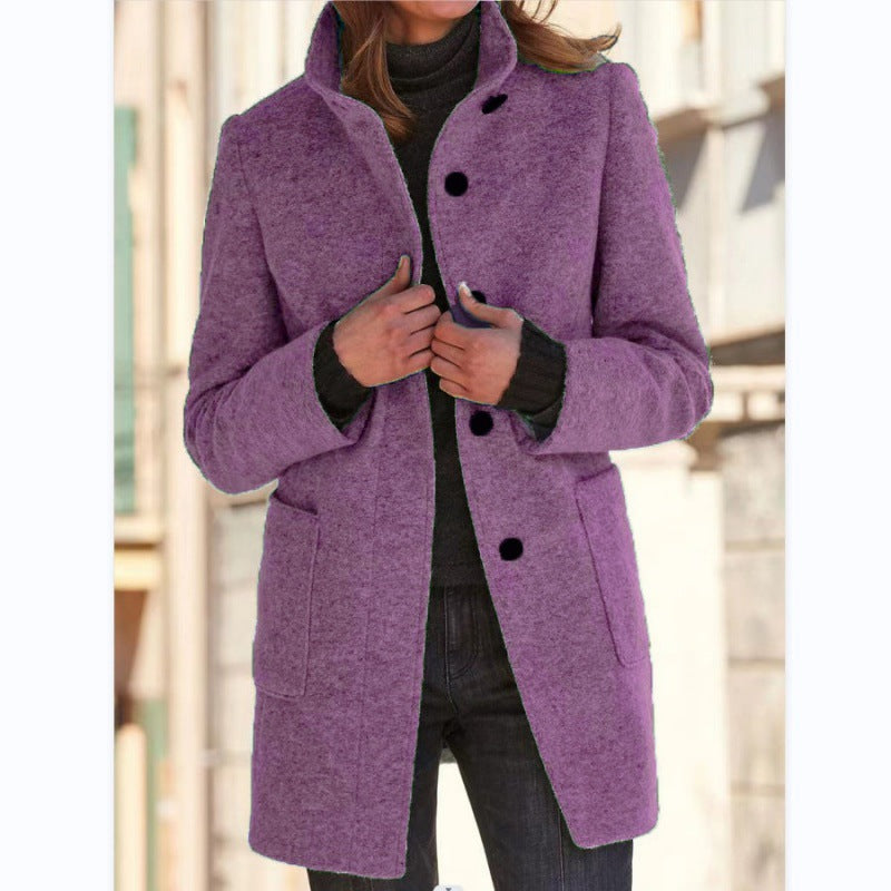 Women vinterkåpe long warm