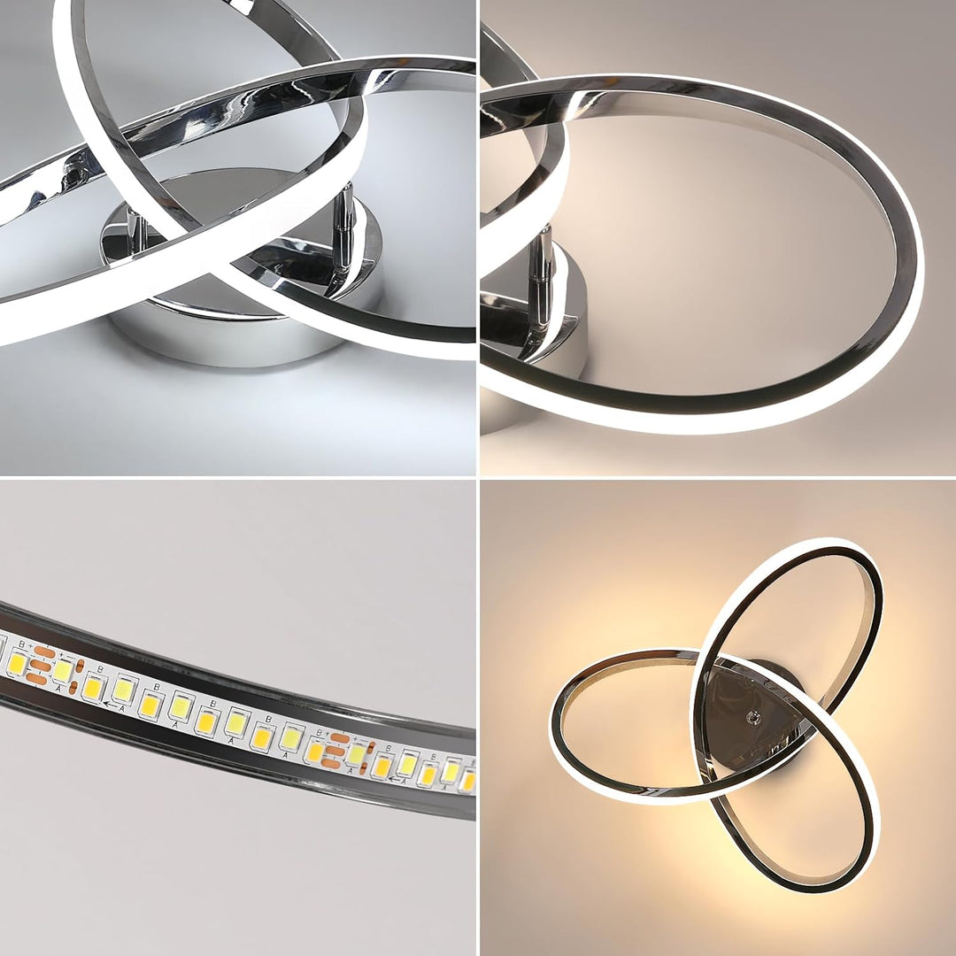 Elegant led-taklampa | modern flower design for living room