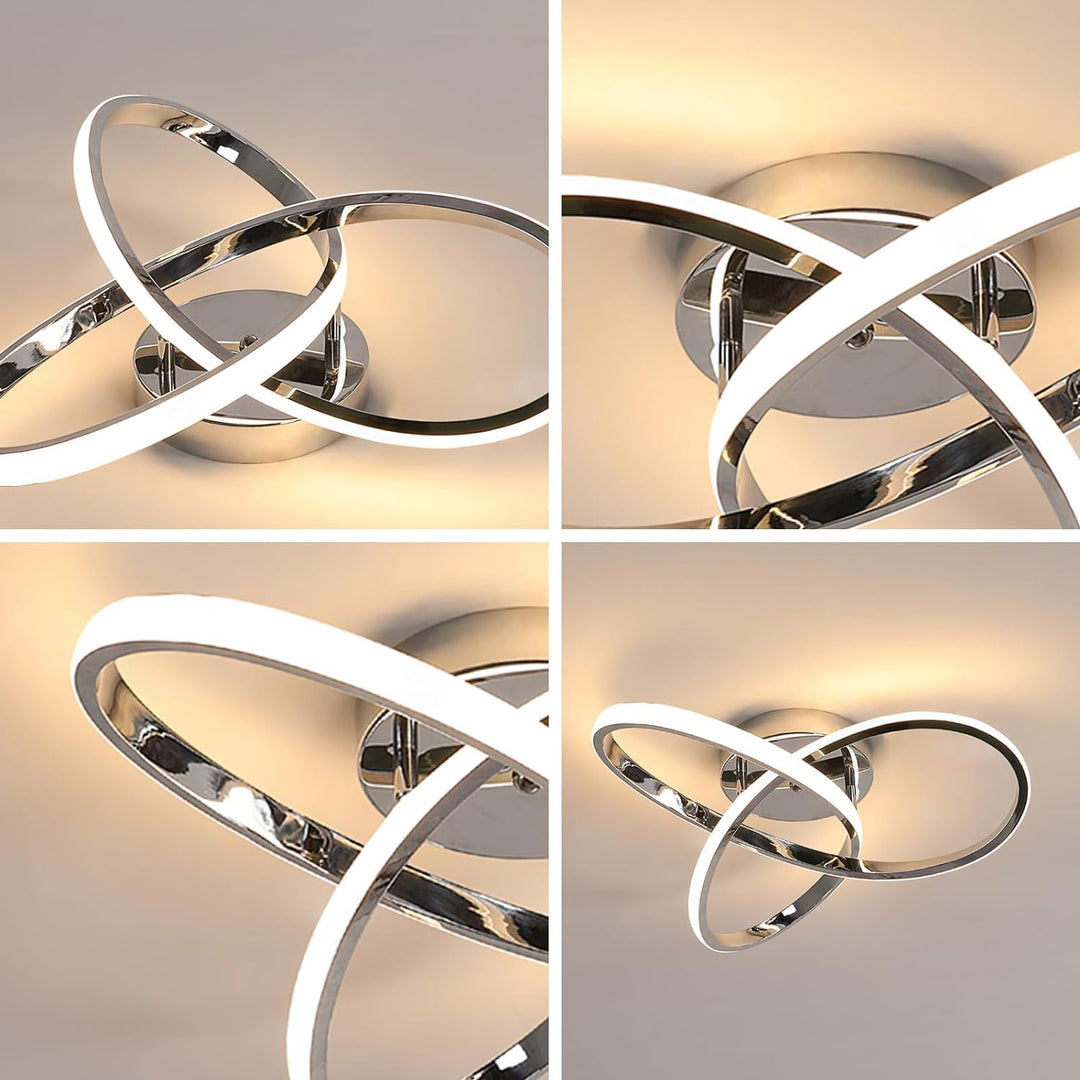 Elegant led-taklampa | modern flower design for living room