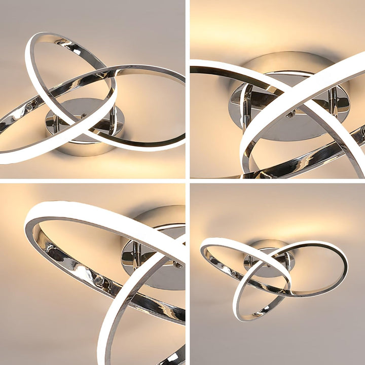 Elegant led-taklampa | modern flower design for living room