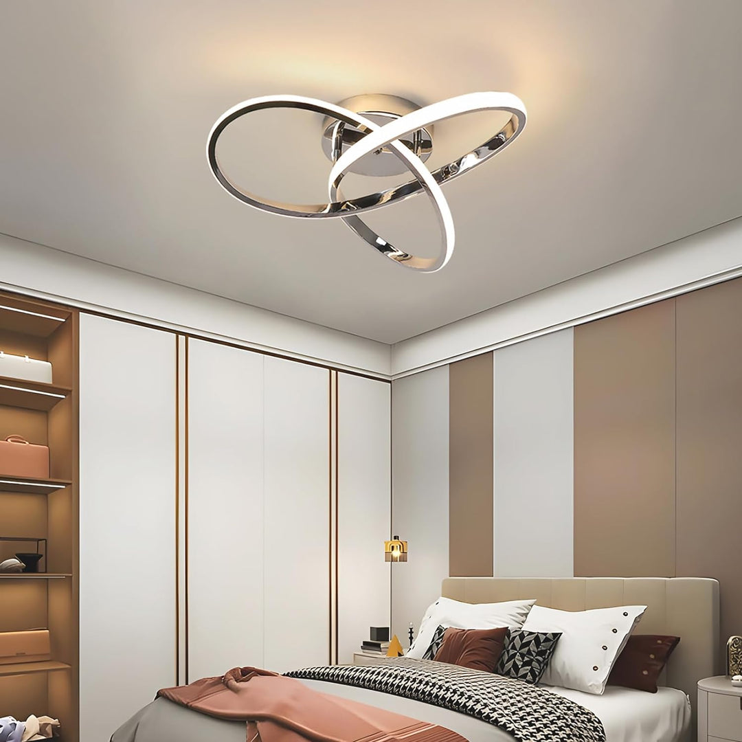 Elegant led-taklampa | modern flower design for living room