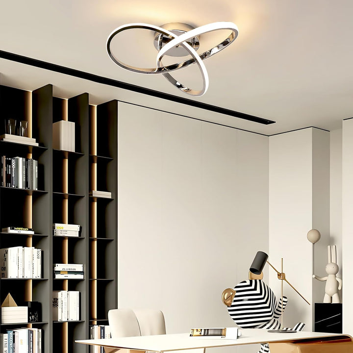Elegant led-taklampa | modern flower design for living room