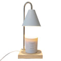 Elegant Candle Warmer with Gold – White and Light Blue