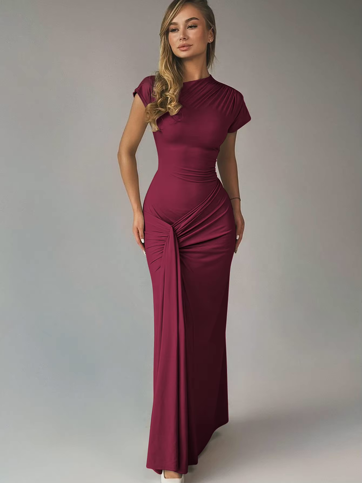Women Elegant Maxi dress with Adjustable Laces