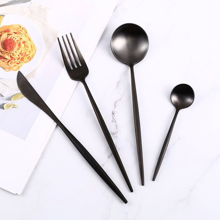 Elegant Napoli-Design Cutlery Set for a Complete Table Setting