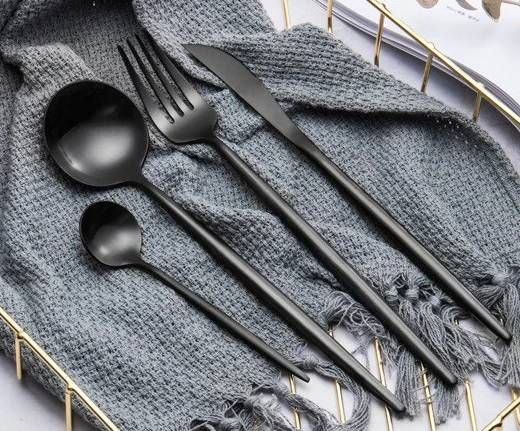 Elegant Napoli-Design Cutlery Set for a Complete Table Setting