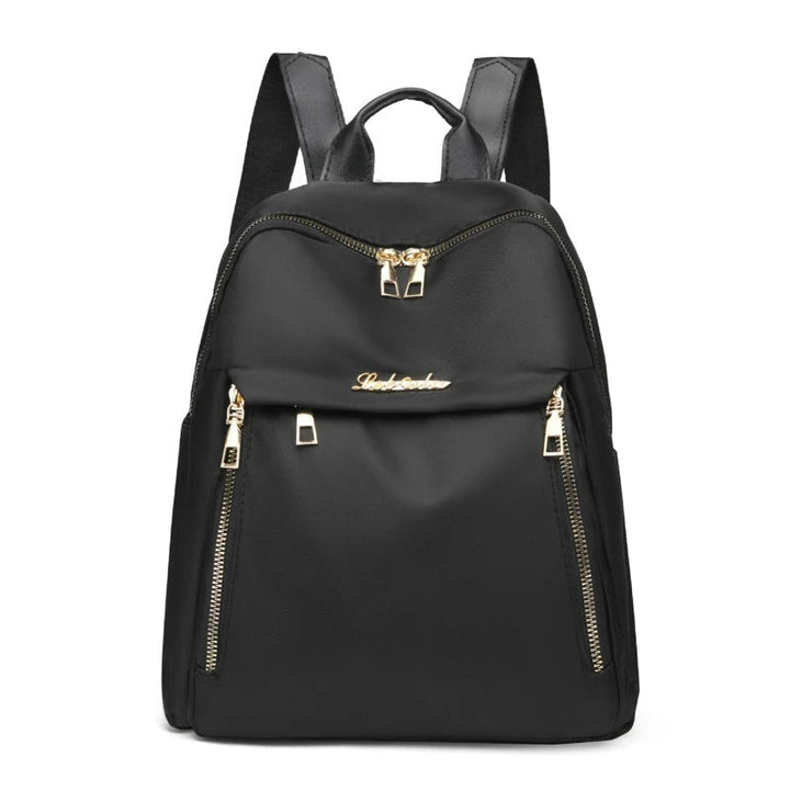 Elegant black trip backpack for women