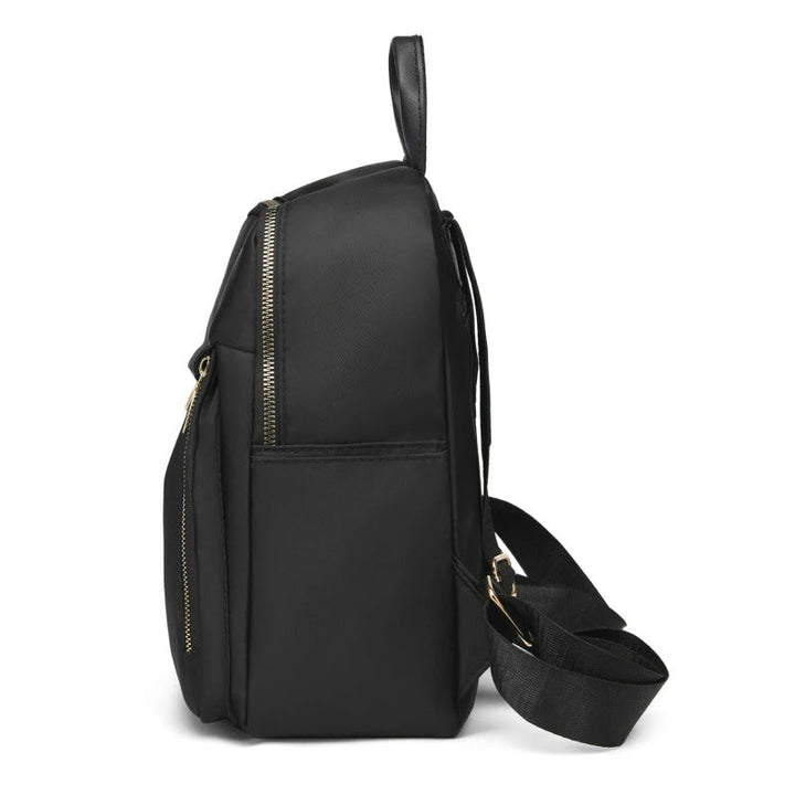 Elegant black trip backpack for women