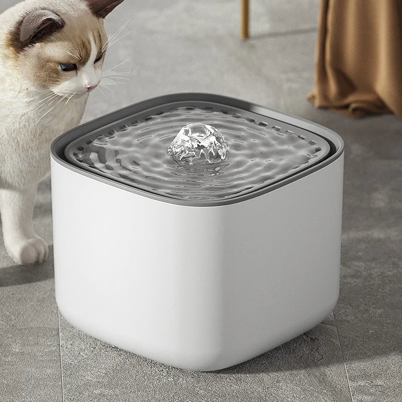 Quiet 3L Pet Water Fountain with Filter and BPA-Free Design