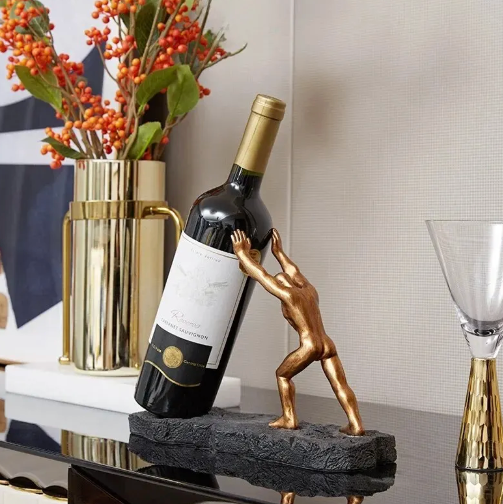 Elegant Wine Bottle Holder – Unique Design for Stylish Serving