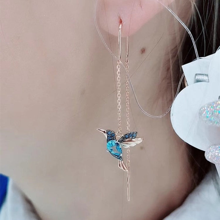 Women kolibri dråpeöreringer - elegance that glitrer