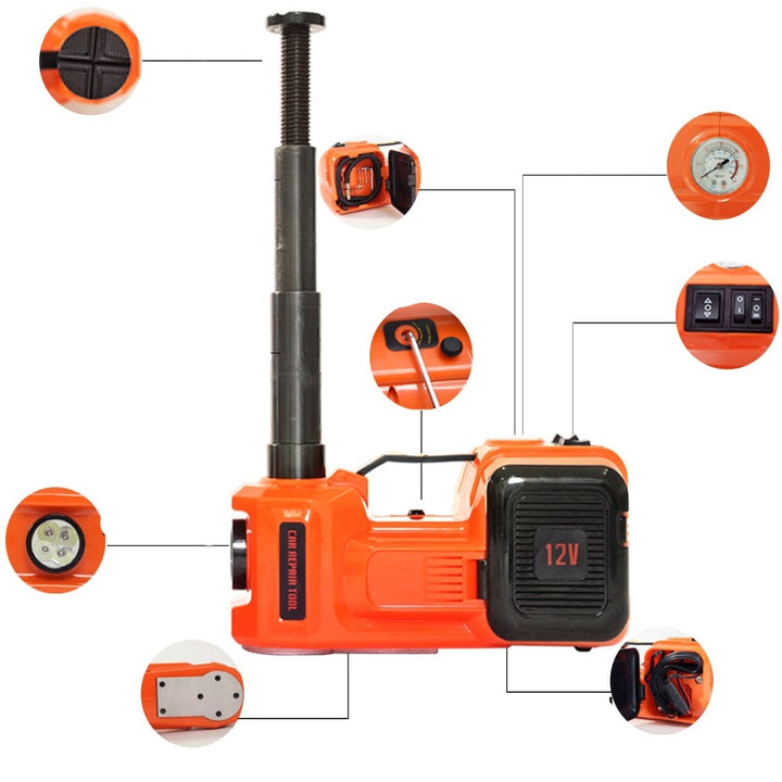 Electric Hydraulic Car Jack – Quick Tire Change for Car &amp; SUV