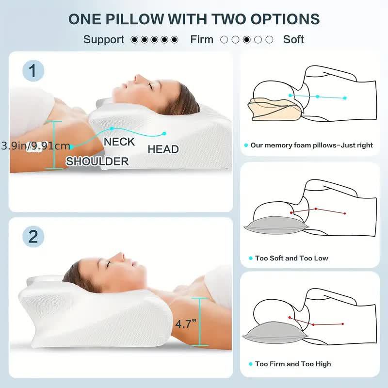Ergonomic head pillow for deep and avslapp only sleep