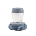 Ergonomic Soap-Dispensing Scrubber for Effective Kitchen Cleaning