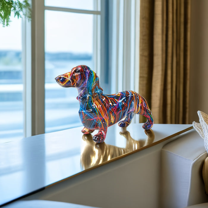 Colourful dach dog figure - play only hemmedeko ration