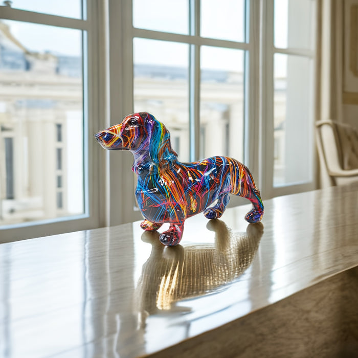 Colourful dach dog figure - play only hemmedeko ration
