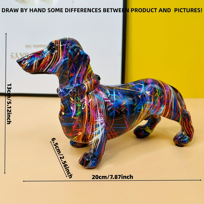 Colourful dach dog figure - play only hemmedeko ration