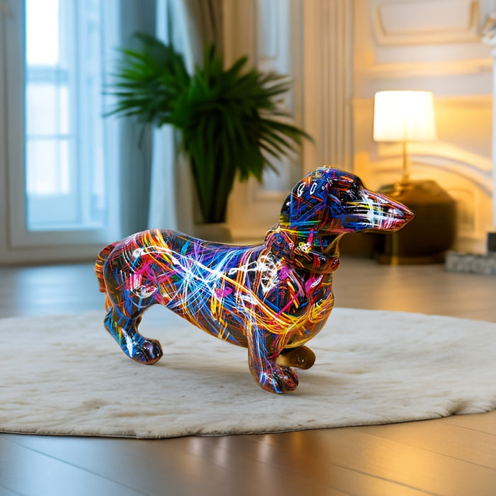 Colourful dach dog figure - play only hemmedeko ration