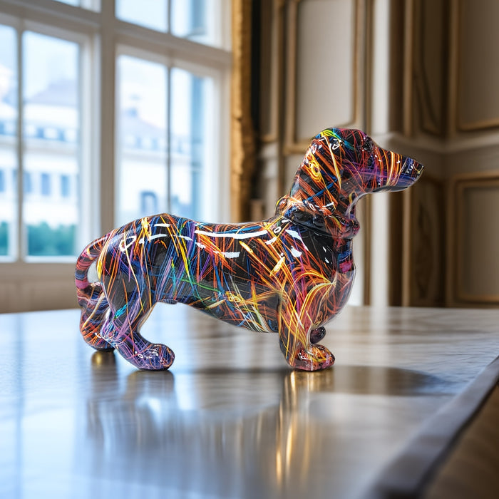 Colourful dach dog figure - play only hemmedeko ration