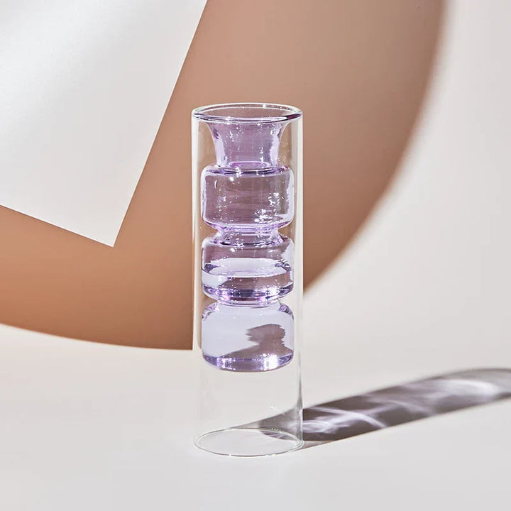 Colorful Glass Vase with Scandinavian Design