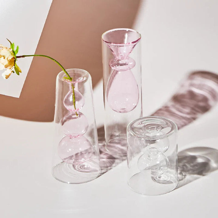 Colorful Glass Vase with Scandinavian Design