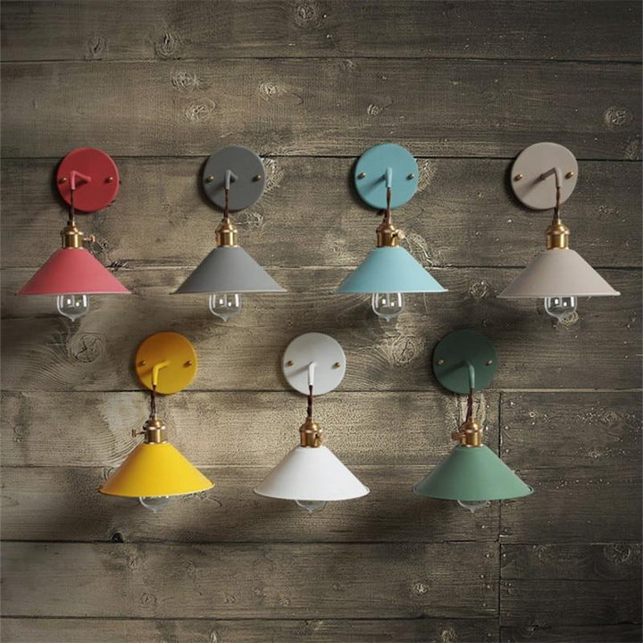 Colorful Retro Wall Lamp for Living Room and Bedroom