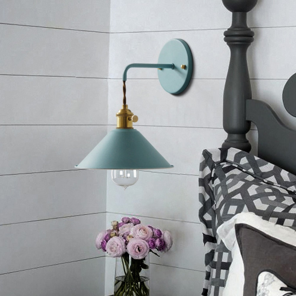 Colorful Retro Wall Lamp for Living Room and Bedroom