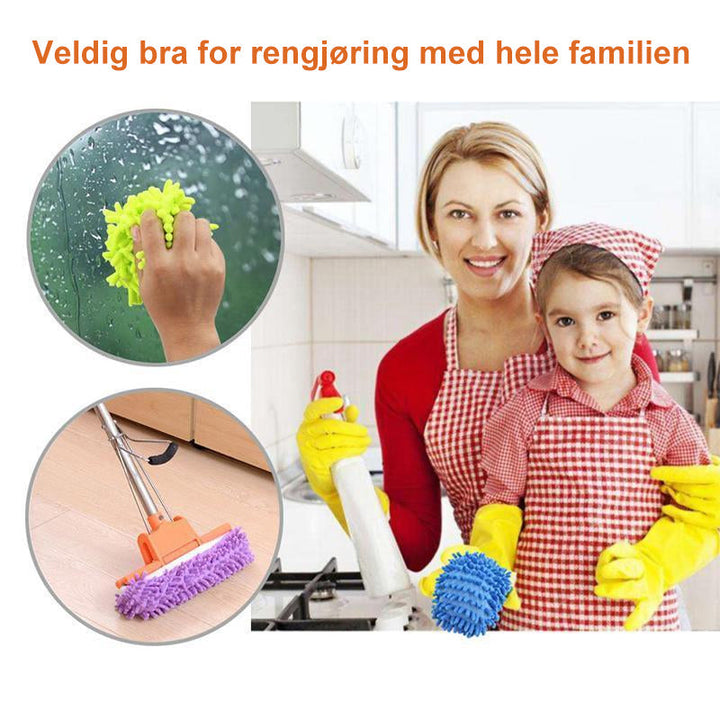 FunClean Mop Slippers – Hard-wearing and Vaskbar Mopplösning