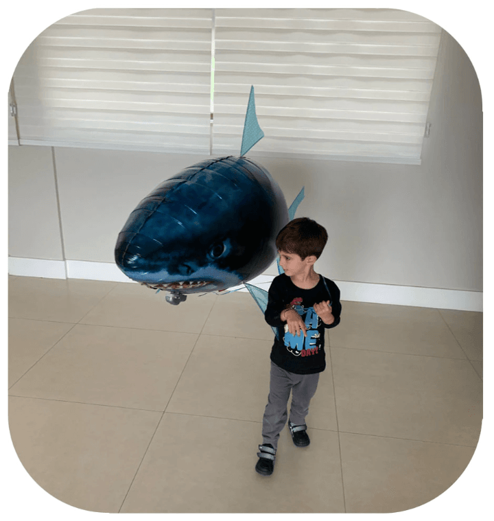 Remote-Controlled Flying Shark Air Swimmer