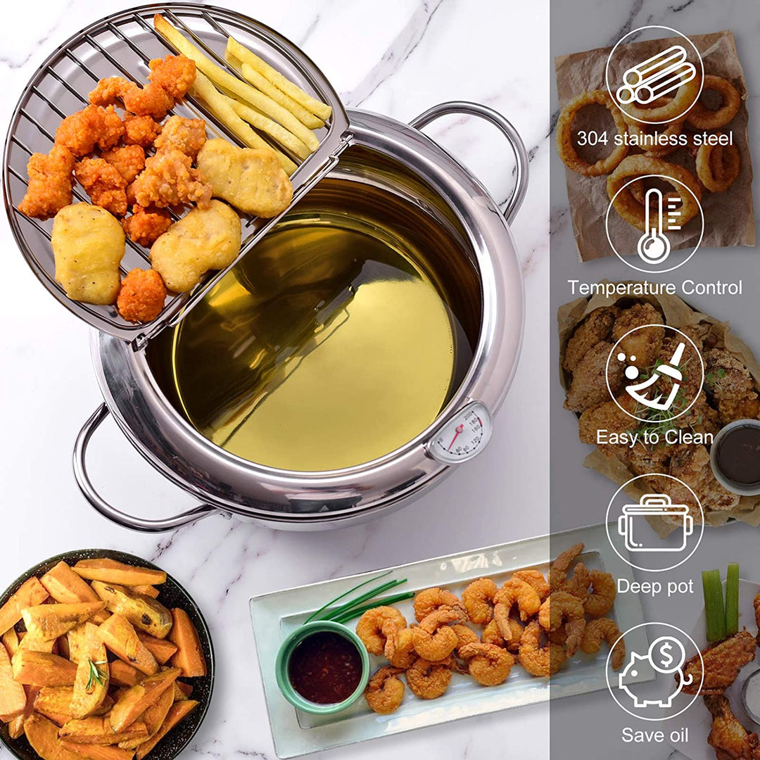 Stainless Steel Deep Fryer with Thermostat