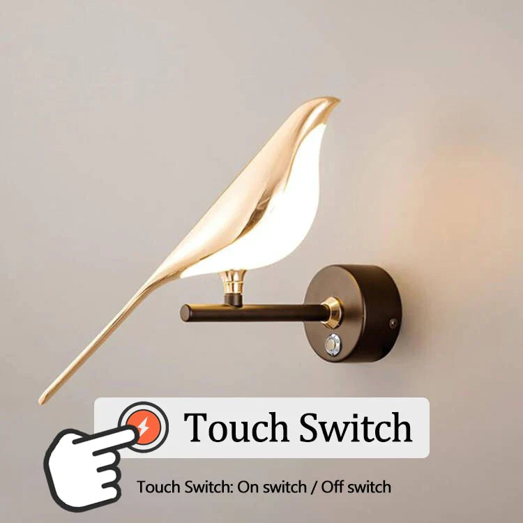 Wall Lamp with Unique Bird Design for Living Room and Optimal Lighting