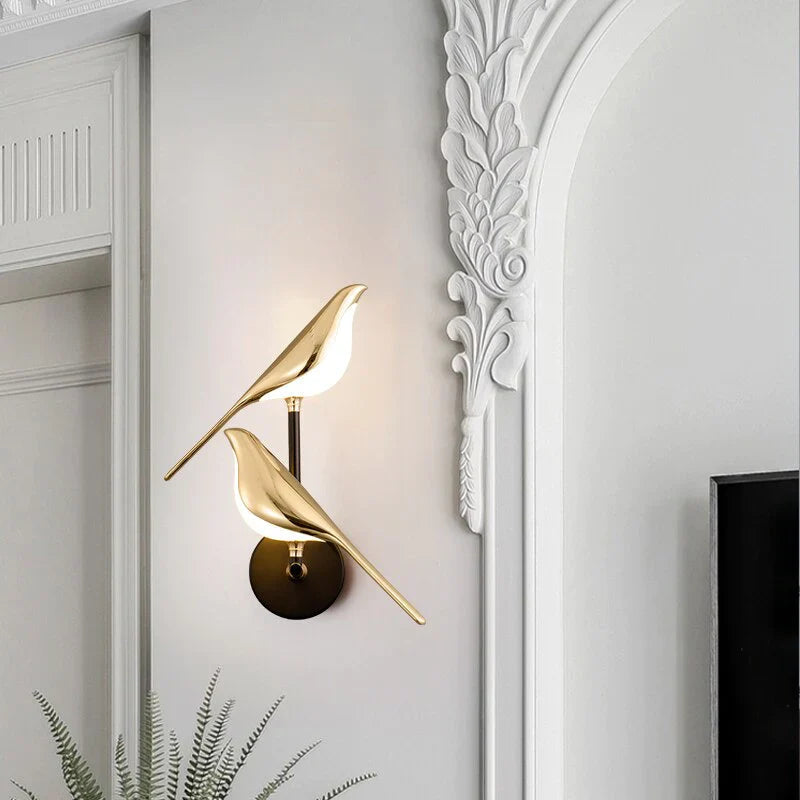 Wall Lamp with Unique Bird Design for Living Room and Optimal Lighting