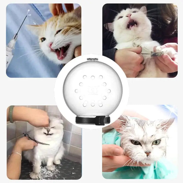 Protective Cat Grooming Helmet – Helps Prevent Bites