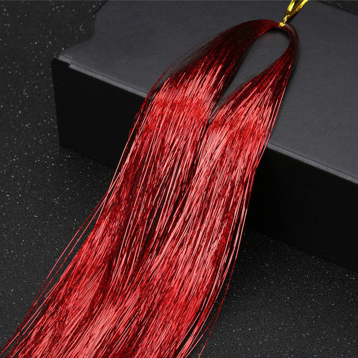 Sparkling Tinsel Hair Extension for Relaxed Style