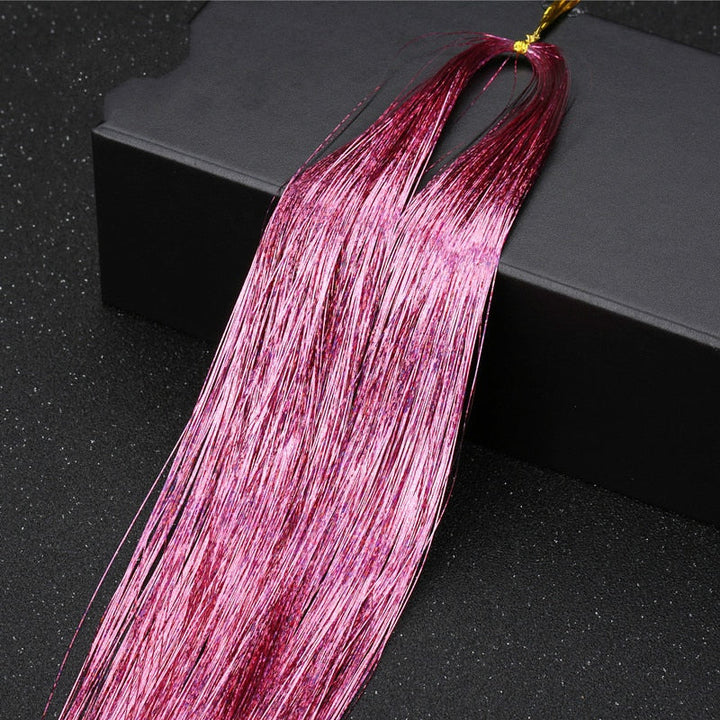 Sparkling Tinsel Hair Extension for Relaxed Style