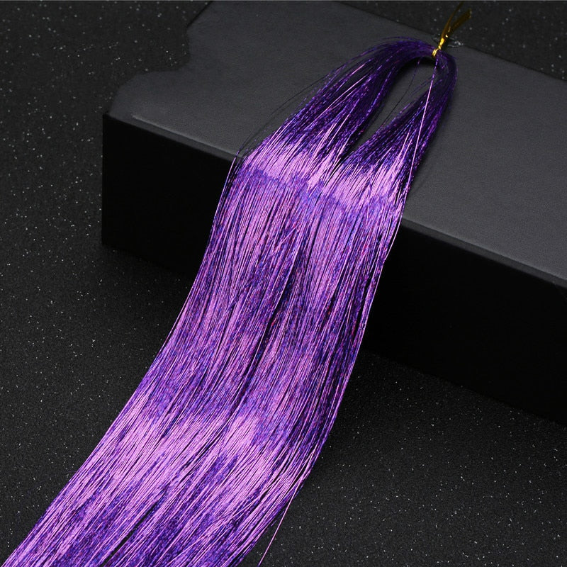 Sparkling Tinsel Hair Extension for Relaxed Style