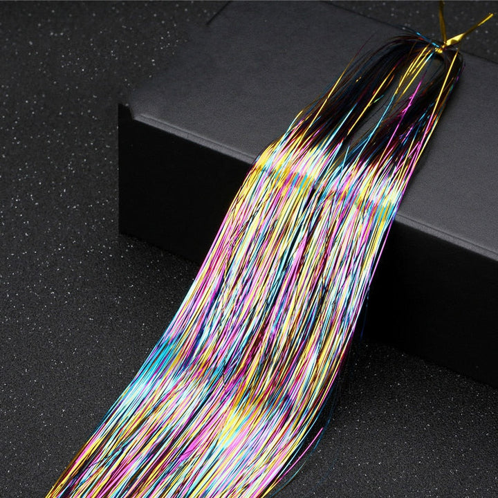 Sparkling Tinsel Hair Extension for Relaxed Style