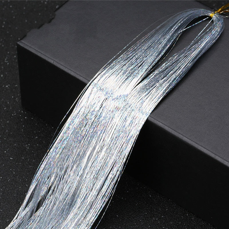 Sparkling Tinsel Hair Extension for Relaxed Style