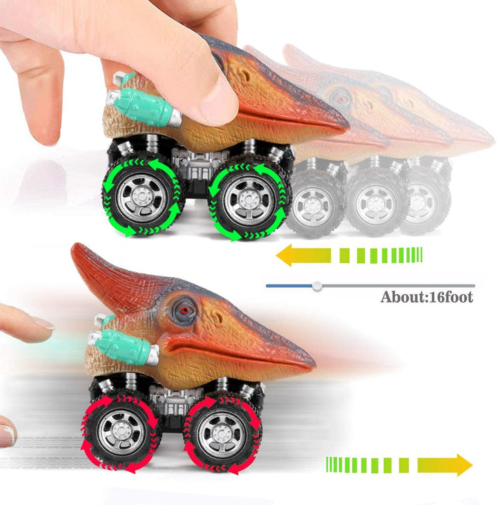 Feature back dinosaur-minibiler for children