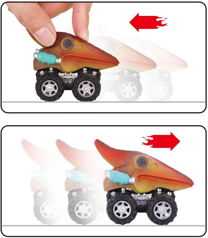 Feature back dinosaur-minibiler for children