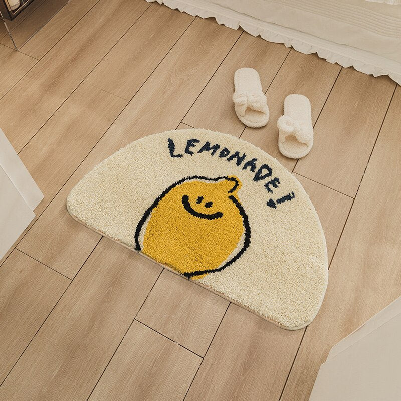 Lemon design carpet for bathroom and home