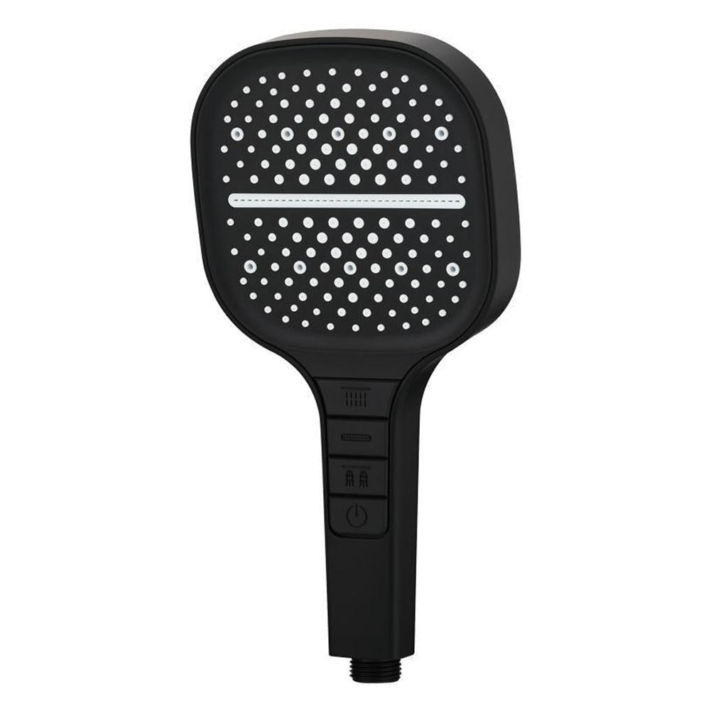 Handheld shower head with 7 spraymodu notice for custom made shower joy