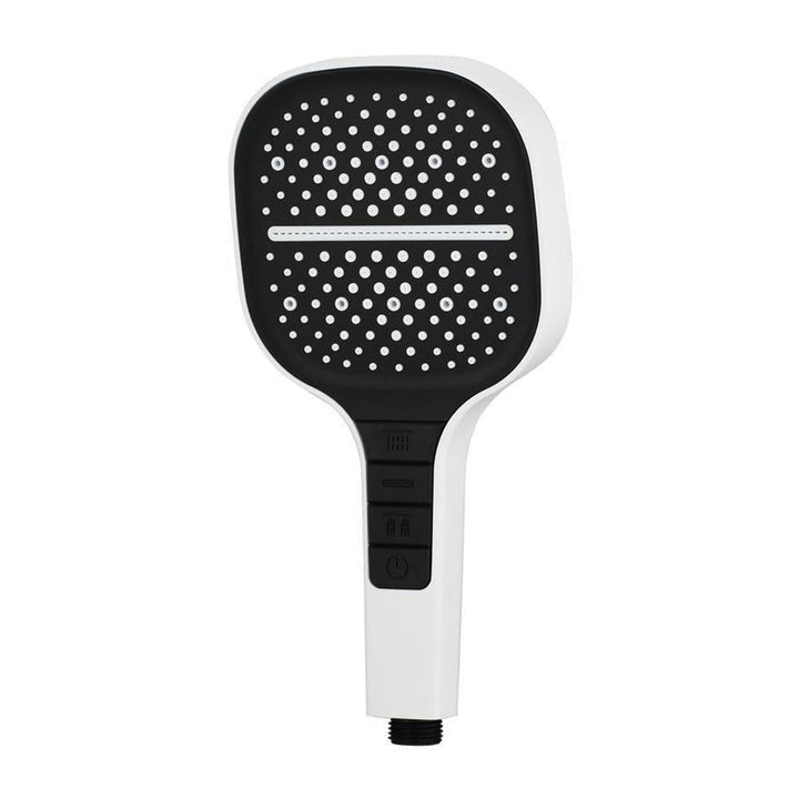 Handheld shower head with 7 spraymodu notice for custom made shower joy