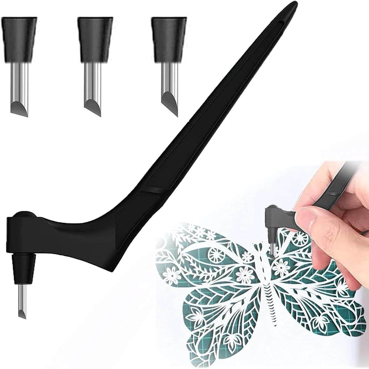 Handheld roter only precision knife for creative project