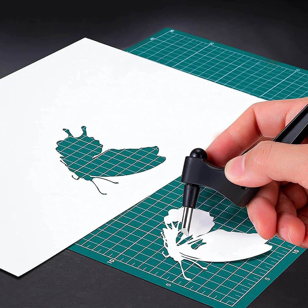 Handheld roter only precision knife for creative project