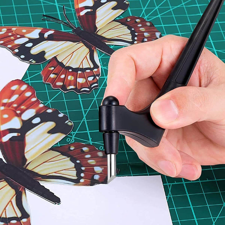 Handheld roter only precision knife for creative project