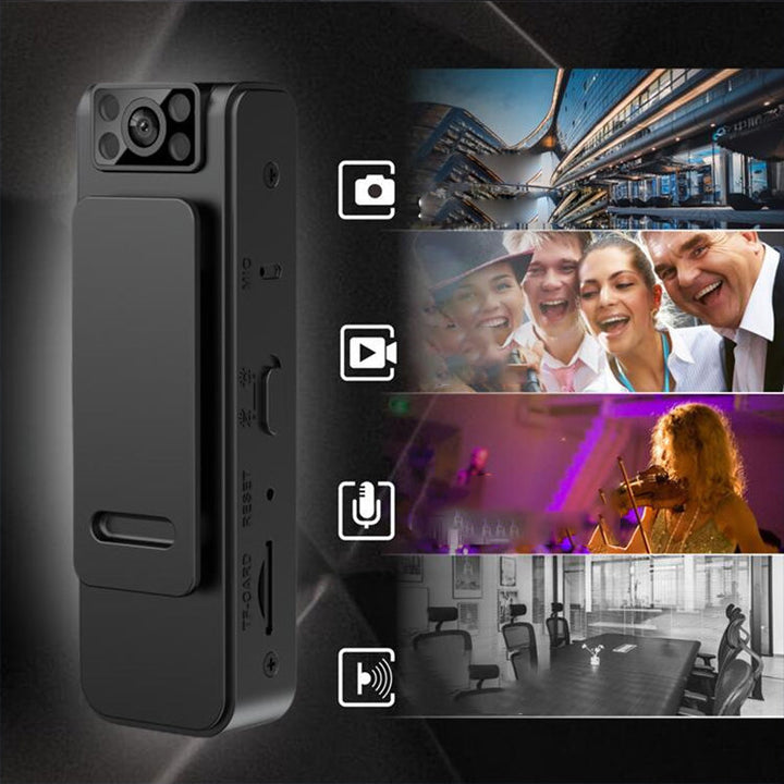HD-camera with magnetic clips | Vidvinkelopptak