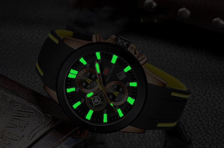 Men sports kronograf clock - robust and multifunctional